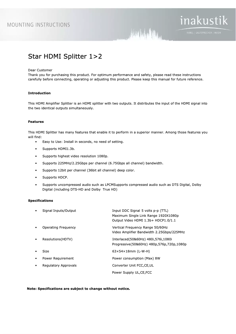 Imagen de la primera página del manual del dispositivo 3247012