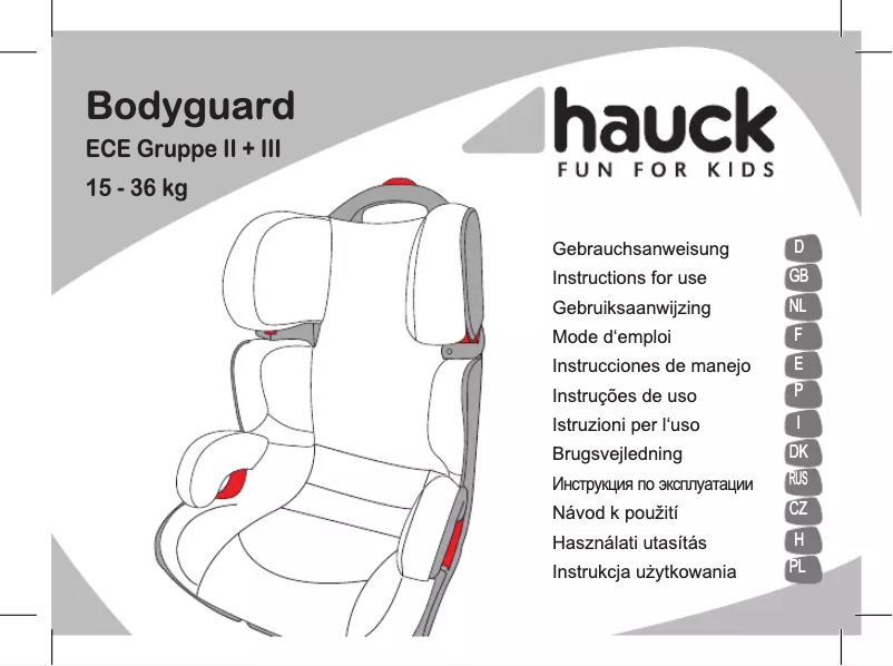 Imagen de la primera página del manual del dispositivo Bodyguard