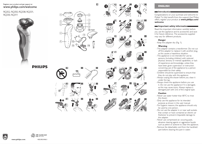 Página 1 del manual Manual de usuario Philips RQ350
