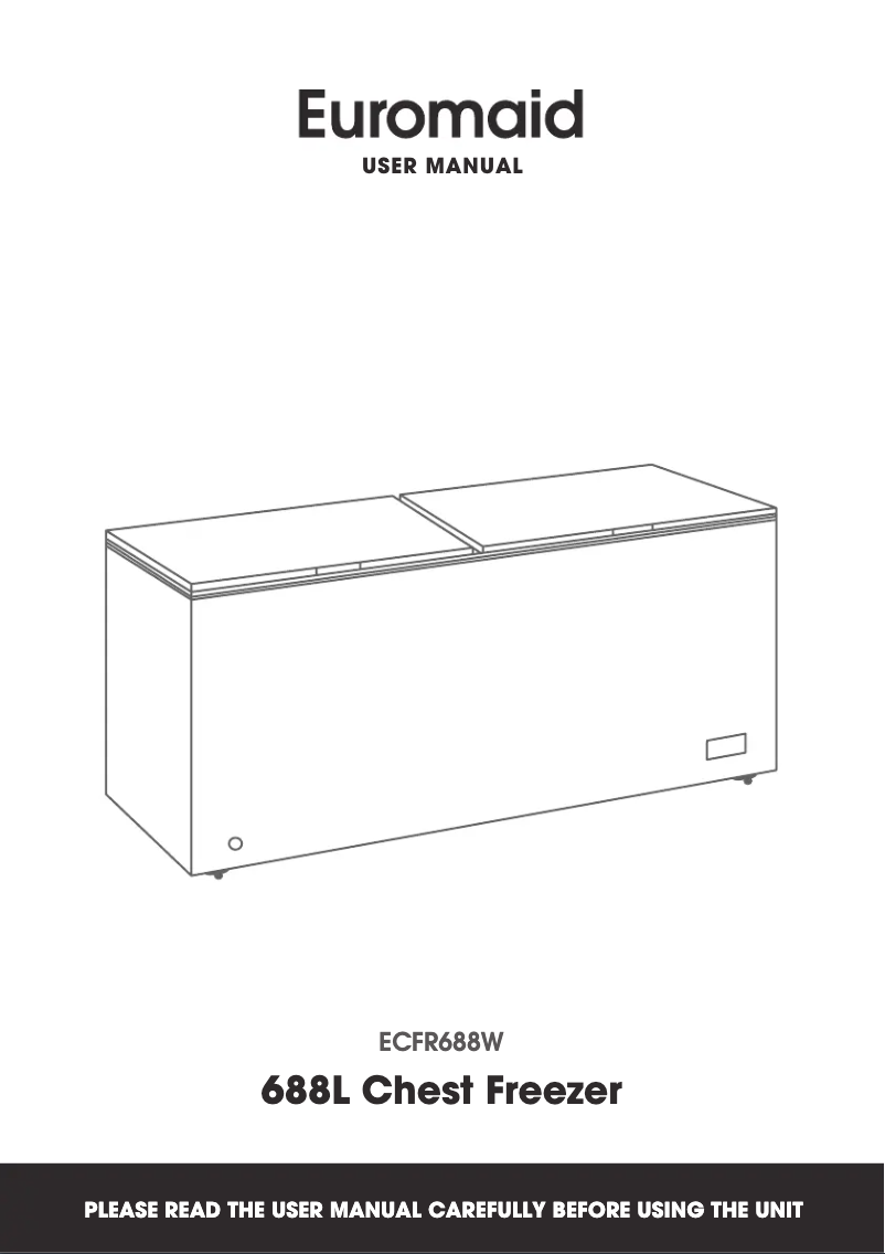Imagen de la primera página del manual del dispositivo ECFR316W