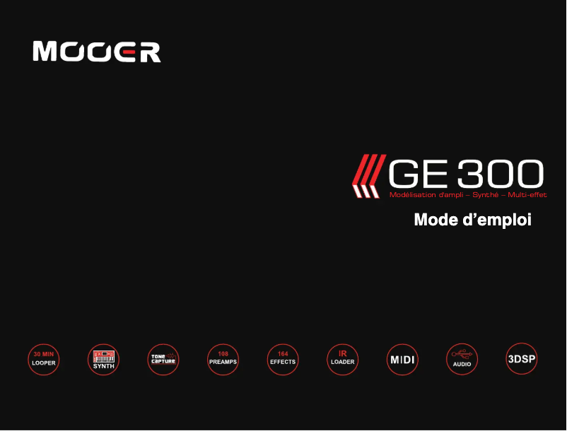 Imagen de la primera página del manual del dispositivo GE300