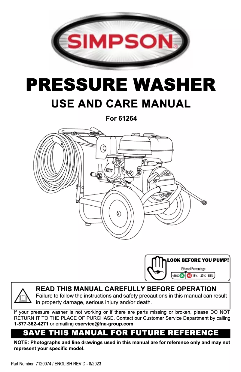 Página 1 del manual Manual de usuario Simpson PowerShot PS-61264