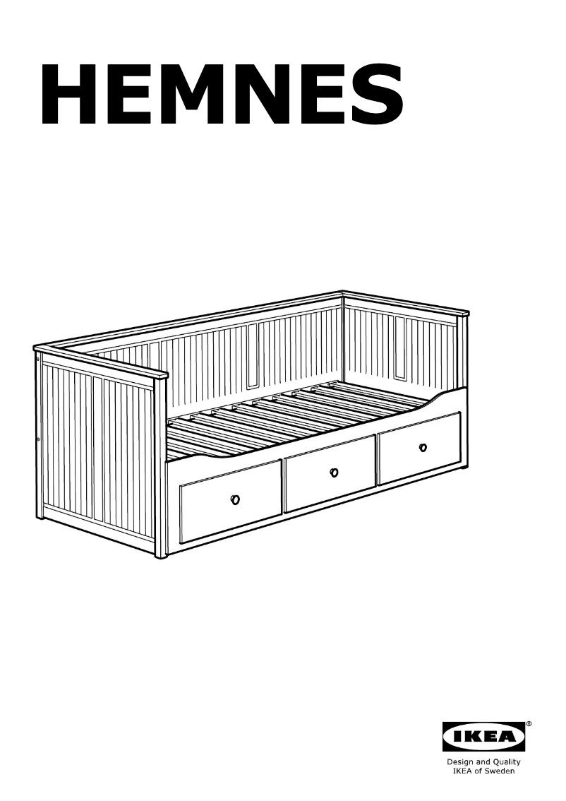 Página 1 del manual Manual de usuario Ikea HEMNES 205.838.41