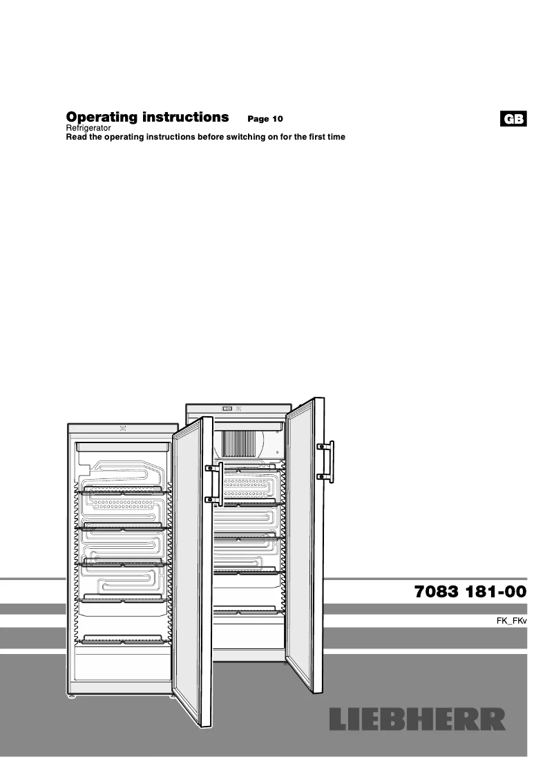 Página 1 del manual Manual de usuario Liebherr FK 3642