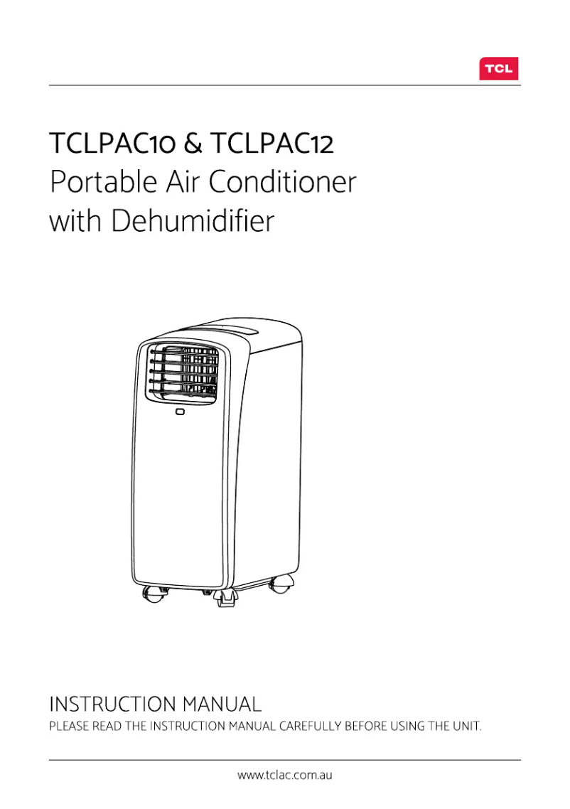 Imagen de la primera página del manual del dispositivo TCLPAC10