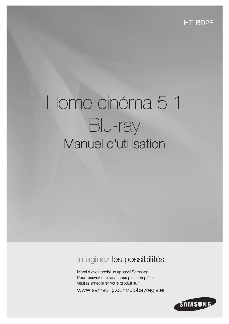 Imagen de la primera página del manual del dispositivo HT-BD2E