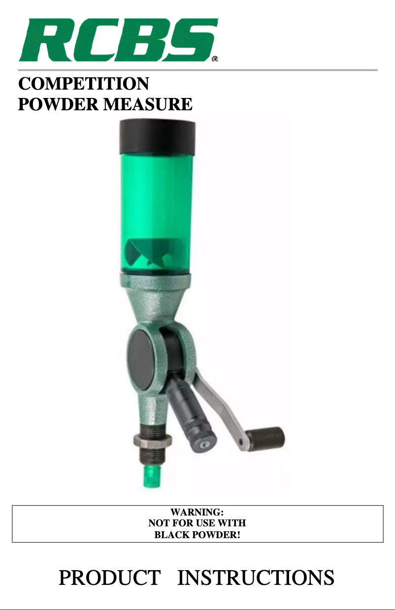 Imagen de la primera página del manual del dispositivo Competition