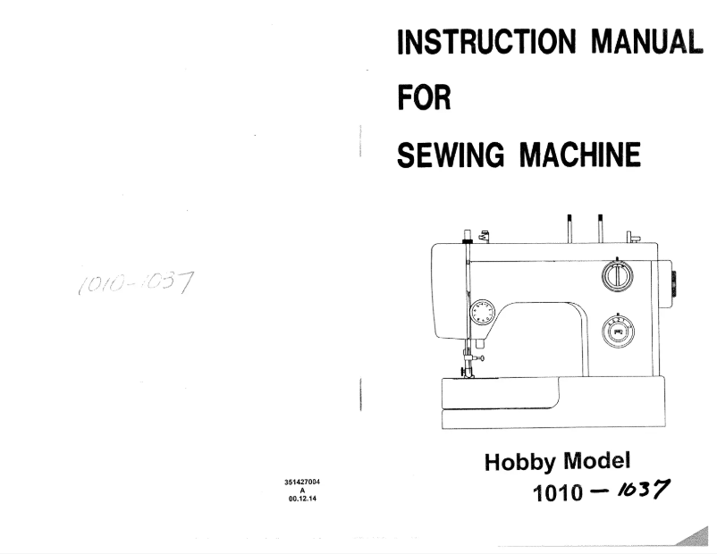 Imagen de la primera página del manual del dispositivo Hobby 1037