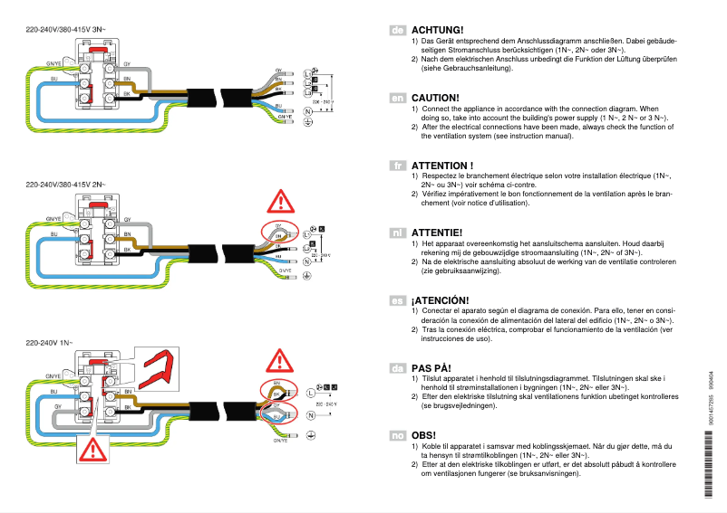 Página 1 del manual Guía de instalación Siemens EX845LX34E