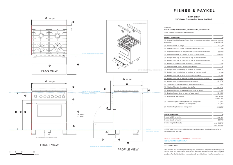 Imagen de la primera página del manual del dispositivo OR30SCG6B1