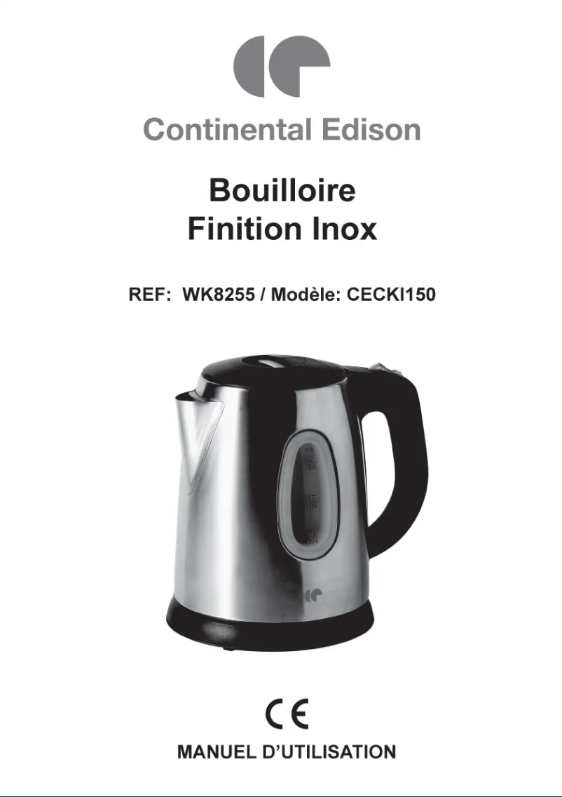 Imagen de la primera página del manual del dispositivo CECKI150