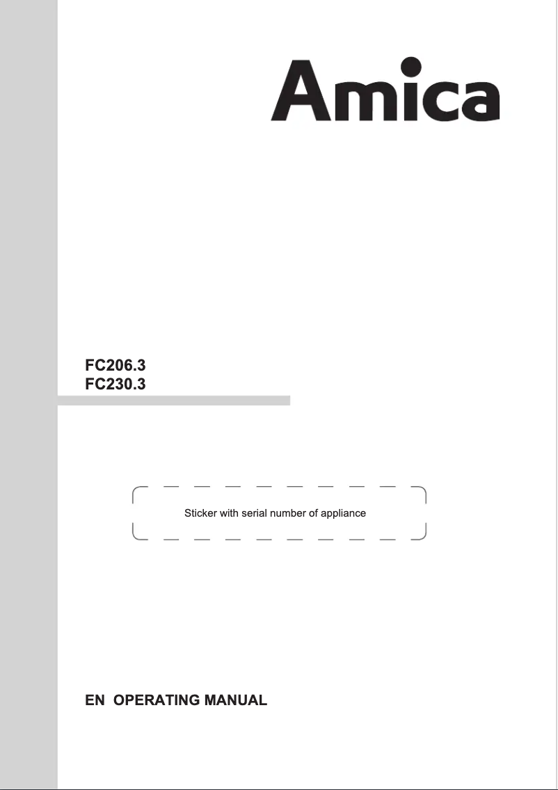 Imagen de la primera página del manual del dispositivo FC206.3