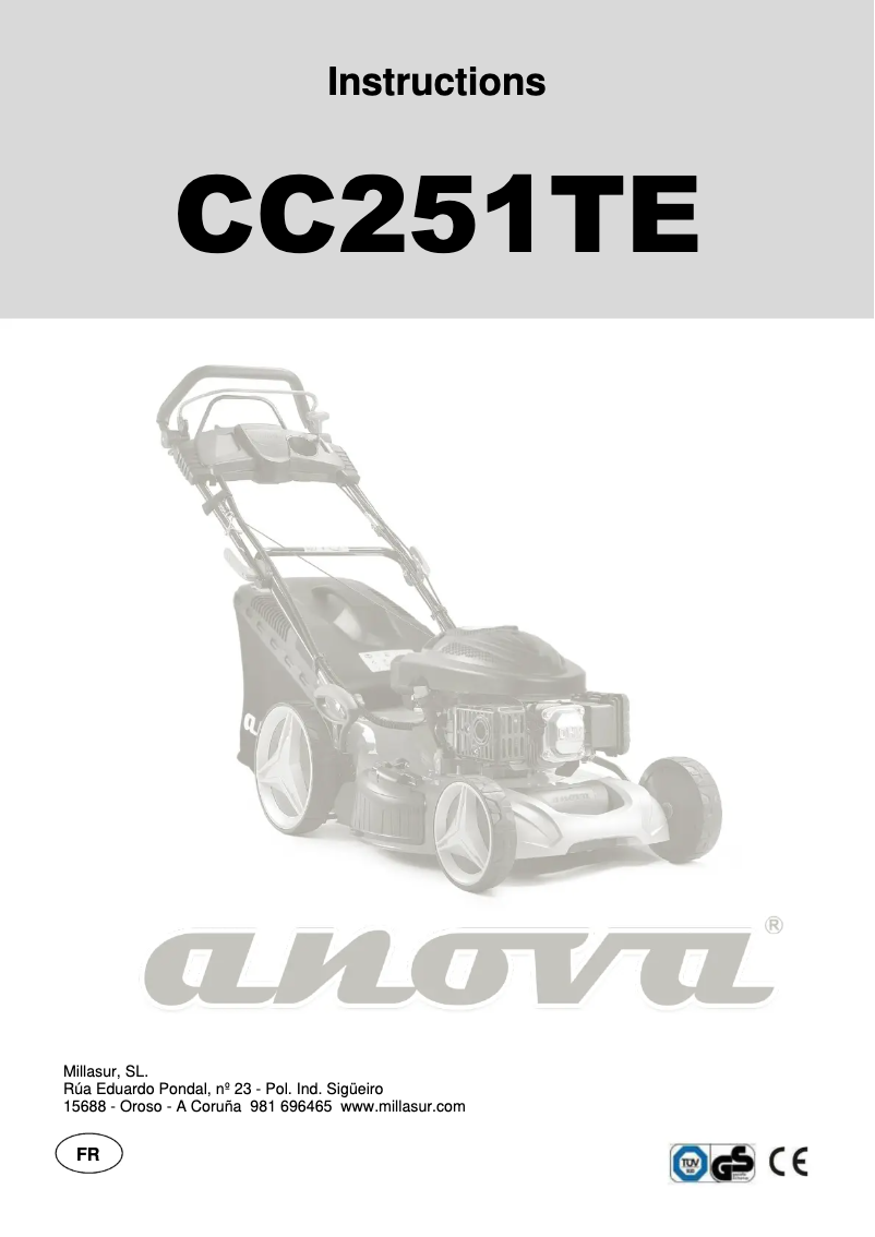 Imagen de la primera página del manual del dispositivo CC251TE