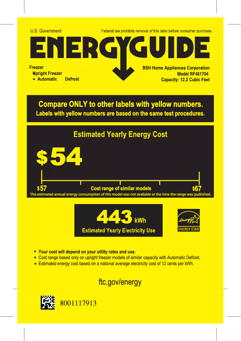 Página 1 del manual Etiqueta energética Gaggenau RF461704