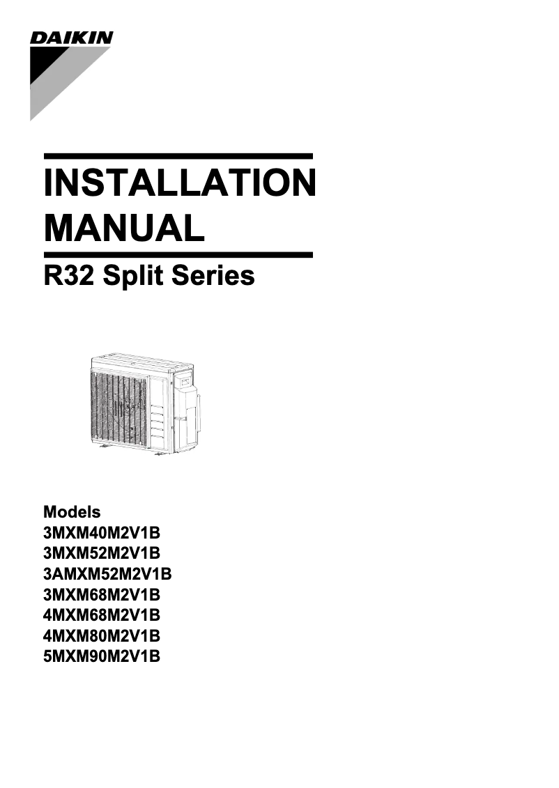 Página nº 1 - Manual de usuario Daikin 5MXM90M2V1B