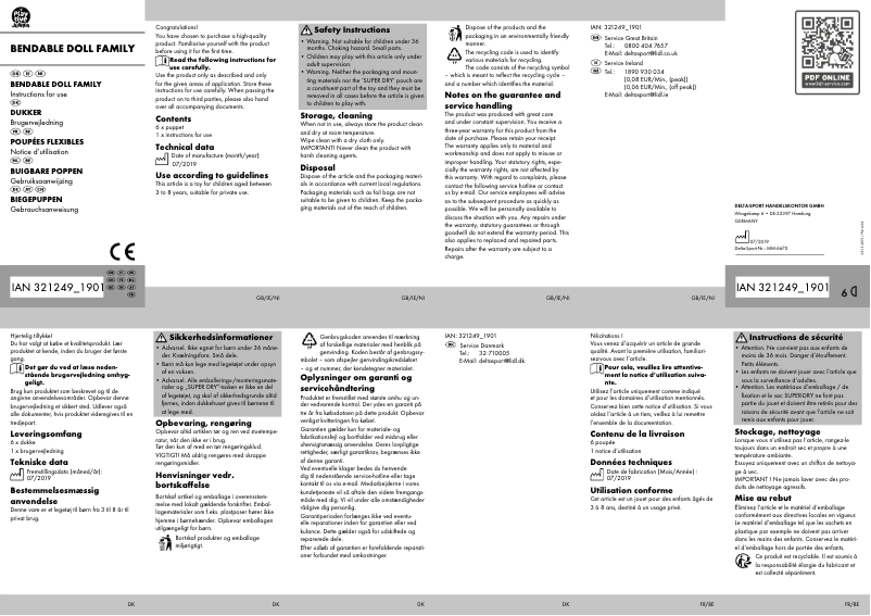 Imagen de la primera página del manual del dispositivo IAN 321249