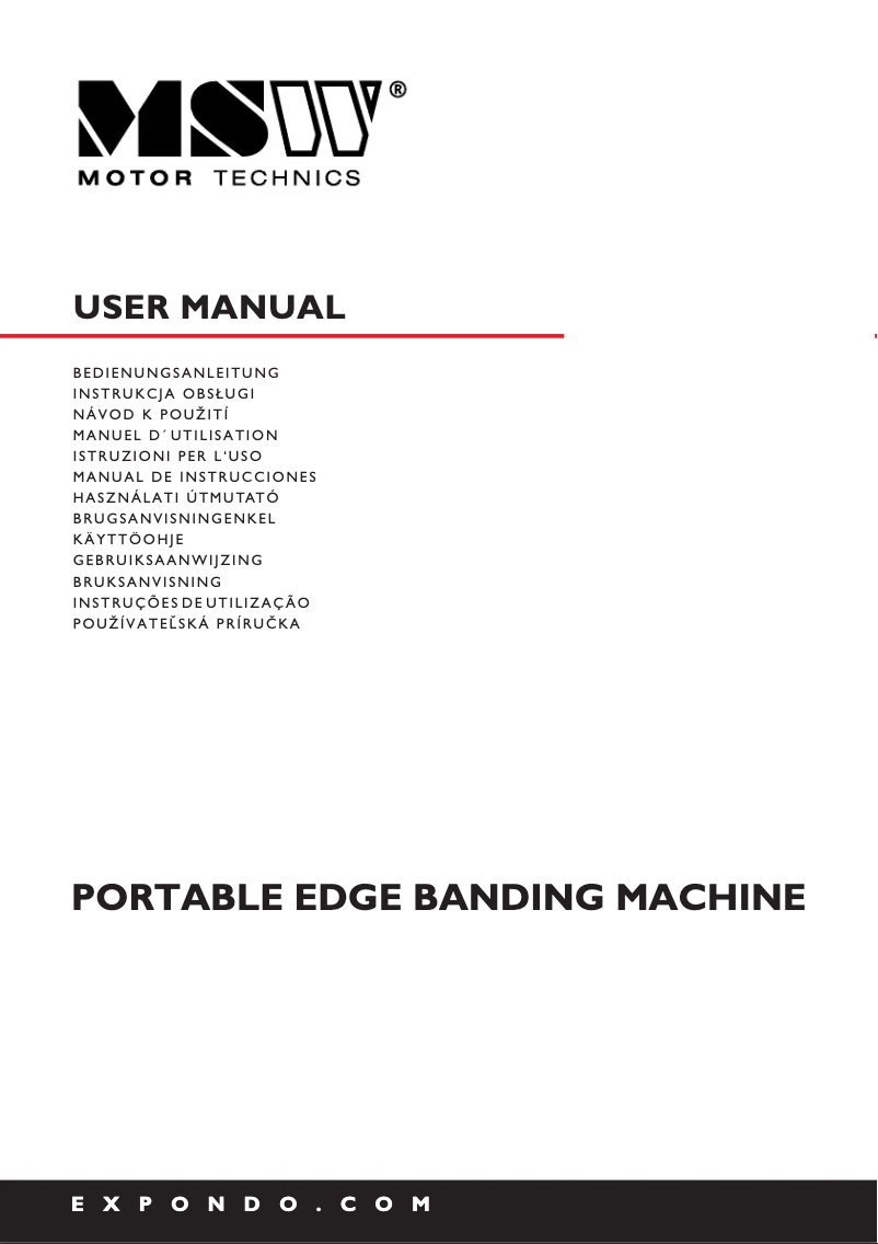 Imagen de la primera página del manual del dispositivo MSW-EDGE-L1
