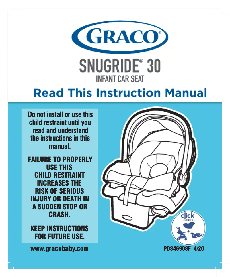 Página 1 del manual Guía de inicio rápido Graco SnugRide 30