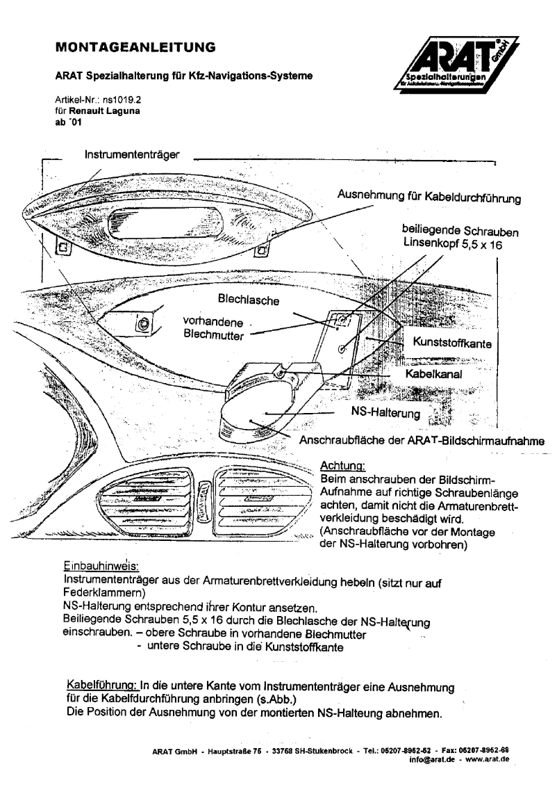 Página nº 1 - Manual de usuario Arat NS1019.2