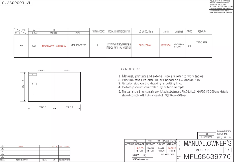 Imagen de la primera página del manual del dispositivo 41262
