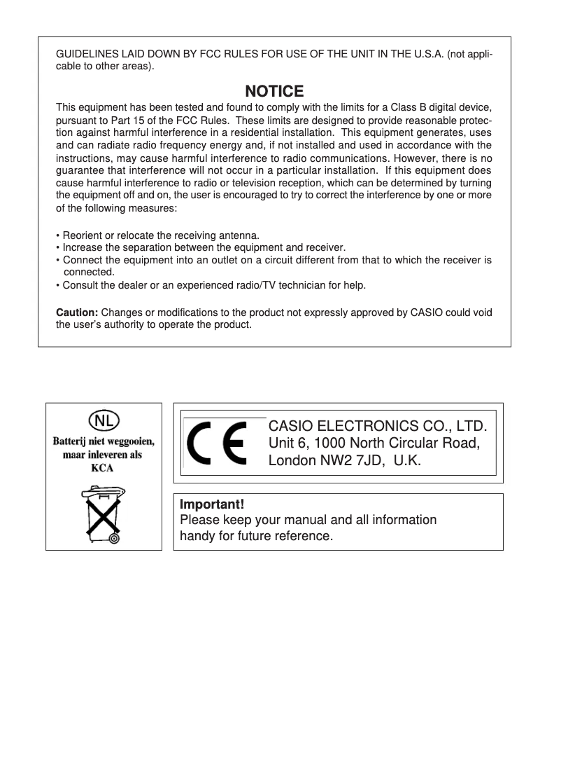 Página 1 del manual Manual de usuario Casio FX-7400G