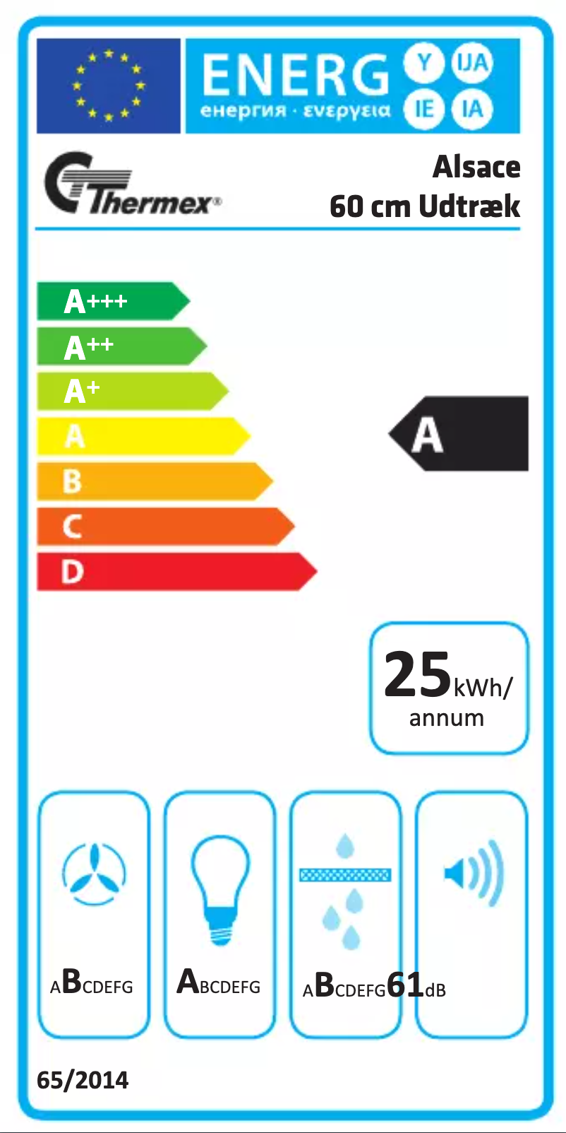 Imagen de la primera página del manual del dispositivo ALSACE UDTRÆK