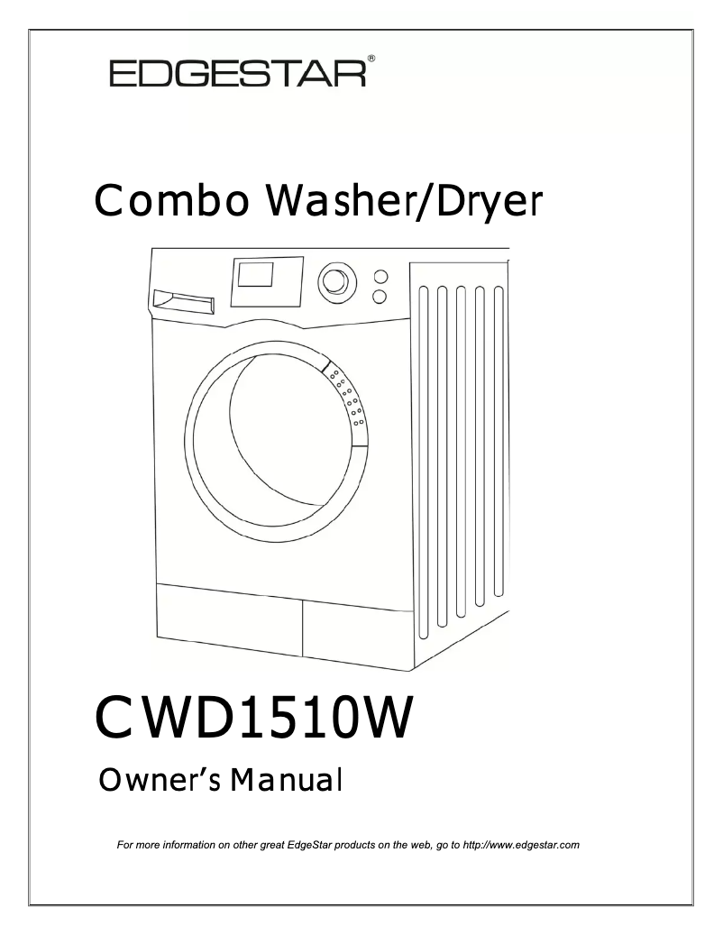 Imagen de la primera página del manual del dispositivo CWD1510W