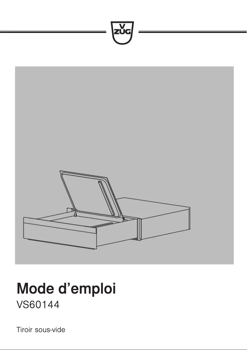 Imagen de la primera página del manual del dispositivo VS60144G