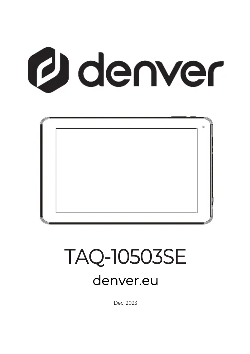 Página nº 1 - Manual de usuario Denver TAQ-10503SE