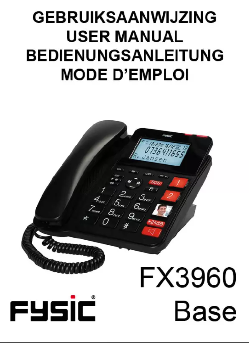 Imagen de la primera página del manual del dispositivo FX3960