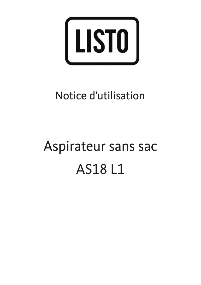 Imagen de la primera página del manual del dispositivo AS18 L1