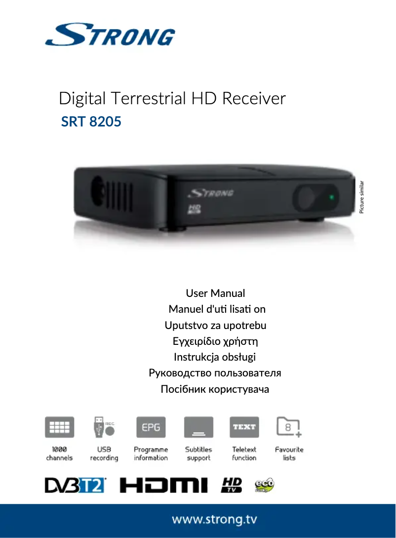 Imagen de la primera página del manual del dispositivo SRT 82