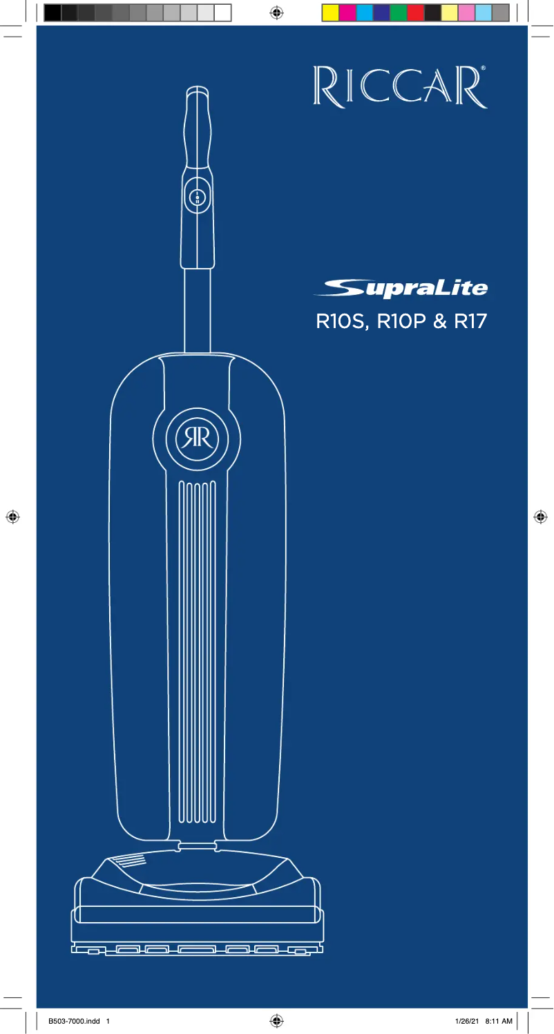 Página 1 del manual Manual de usuario Riccar SupraLite R17