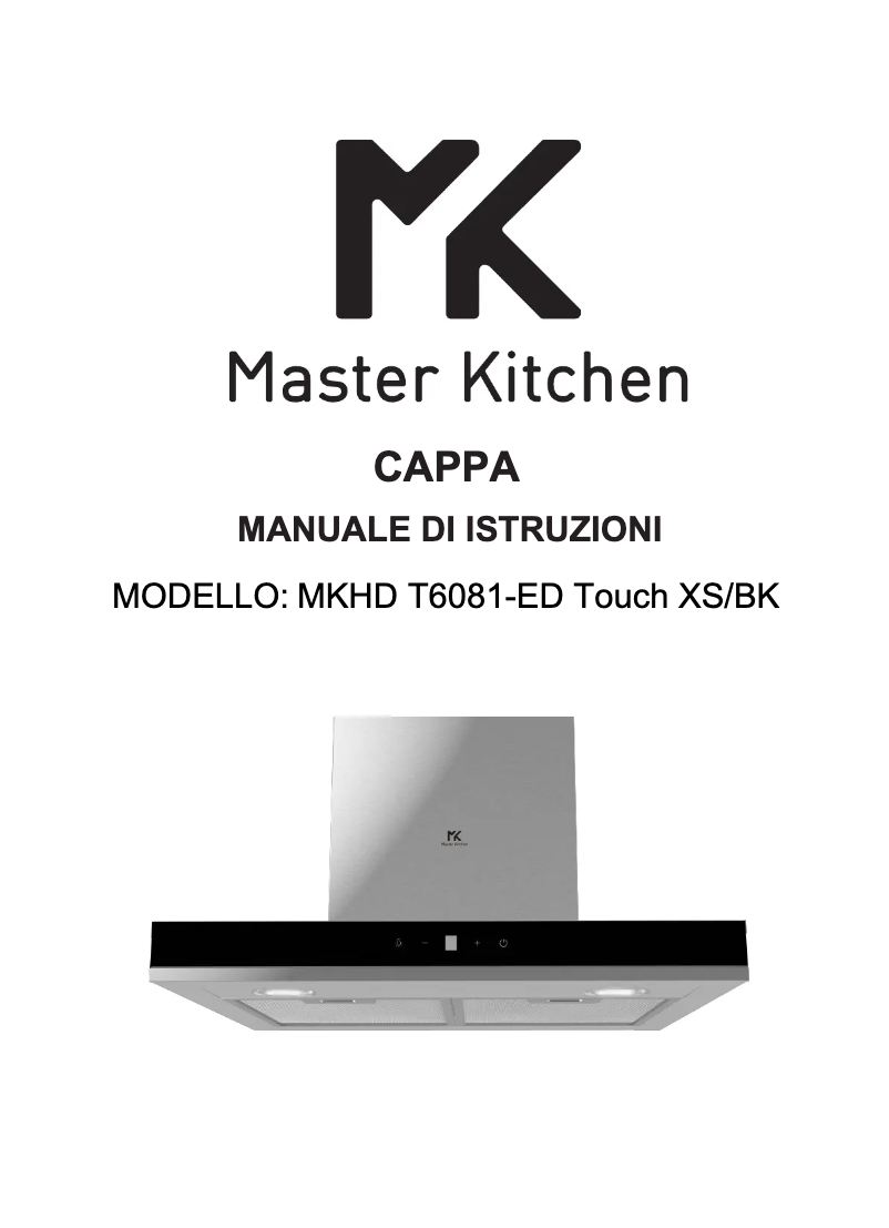 Imagen de la primera página del manual del dispositivo MKHD T6081-ED TOUCH XS/BK