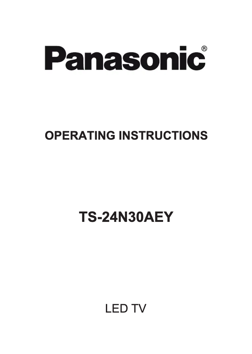 Imagen de la primera página del manual del dispositivo TS-24N30AEY