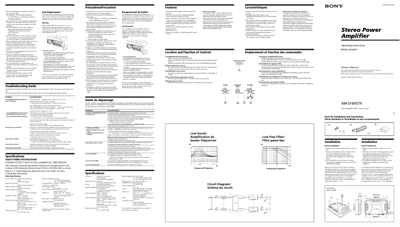 Imagen de la primera página del manual del dispositivo XM-2165GTX