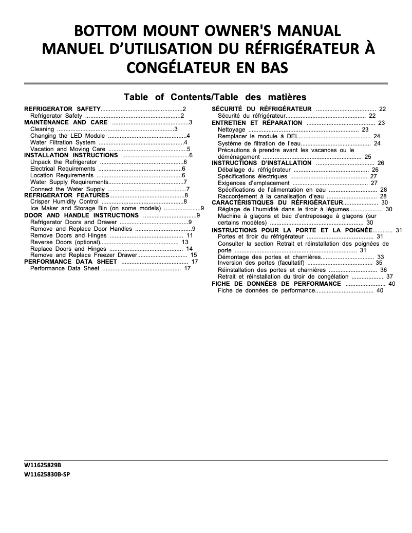 Página 1 del manual Manual de usuario Amana ABB1921BRB