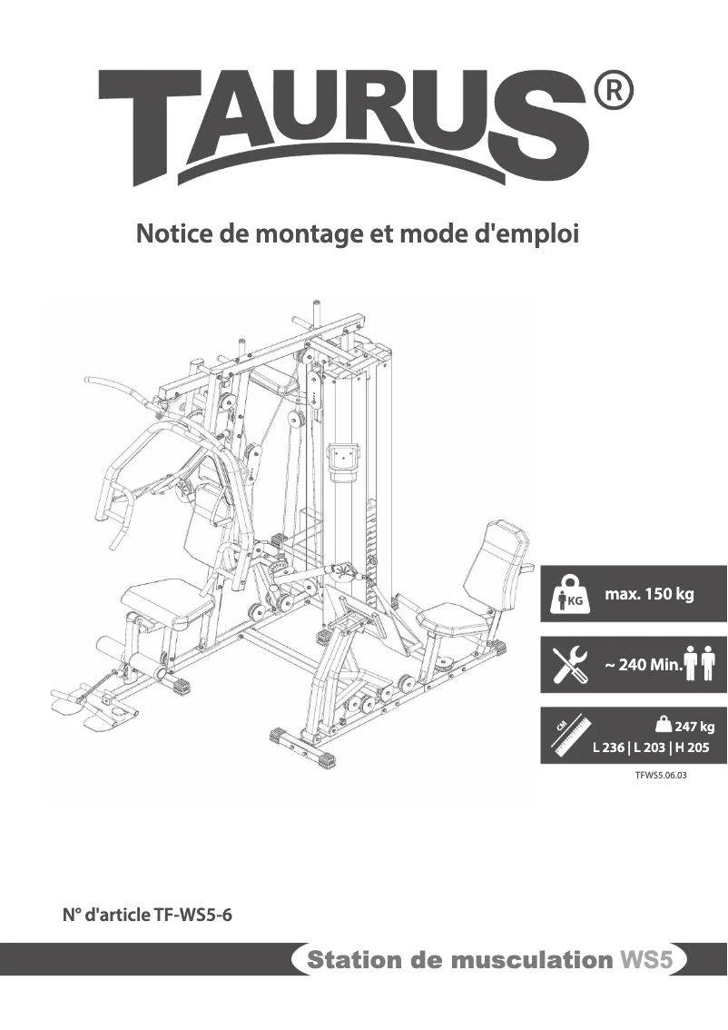 Imagen de la primera página del manual del dispositivo WS5