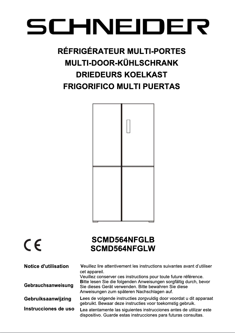Página 1 del manual Manual de instrucciones Schneider SCMD564NFGLB