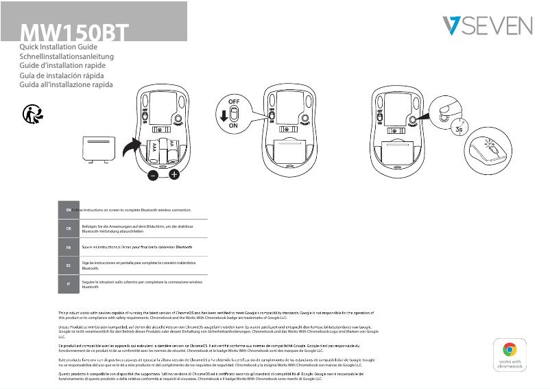 Imagen de la primera página del manual del dispositivo MW150BT