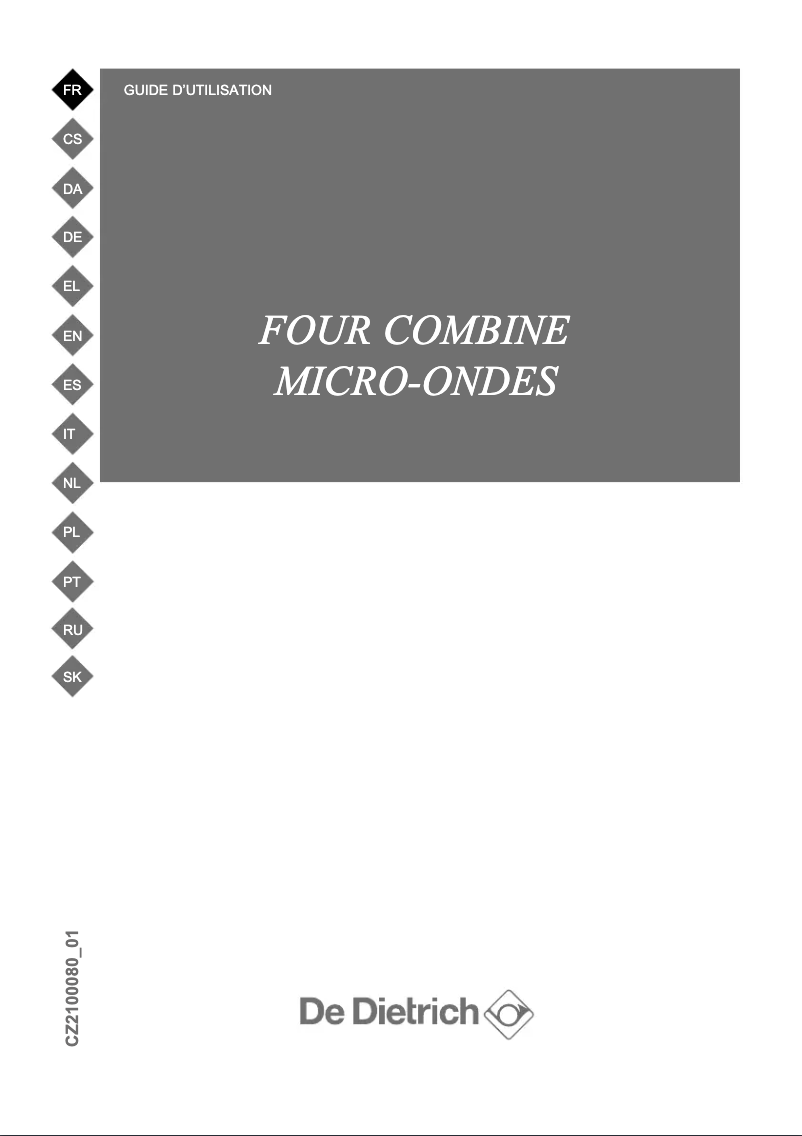 Página 1 del manual Manual de usuario De Dietrich DKC7340A