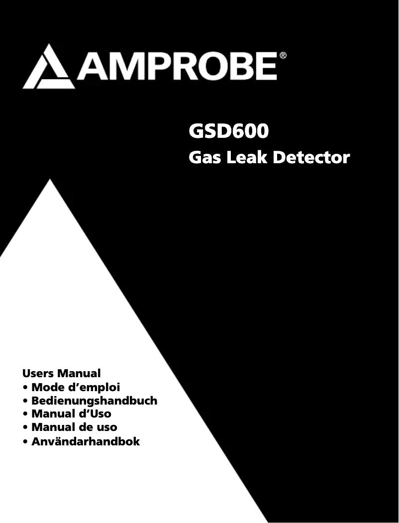 Imagen de la primera página del manual del dispositivo GSD600