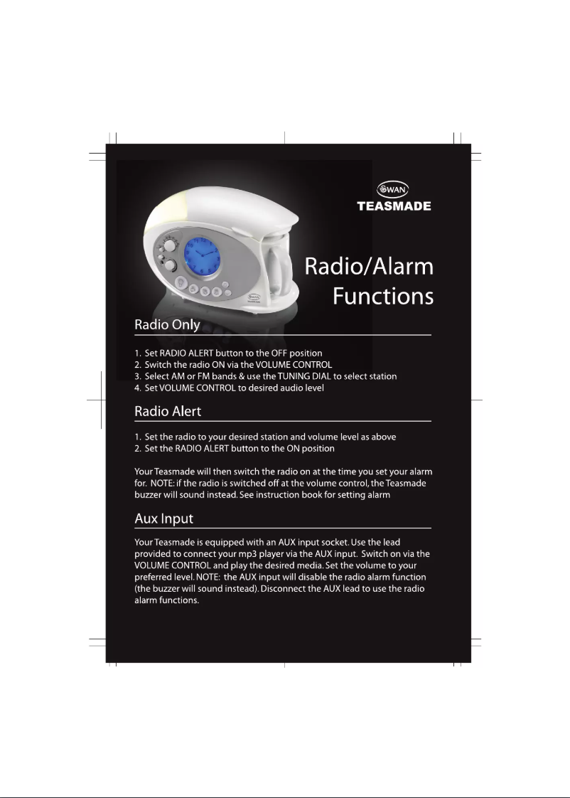 Página 1 del manual Manual de usuario Swan STM100RADN