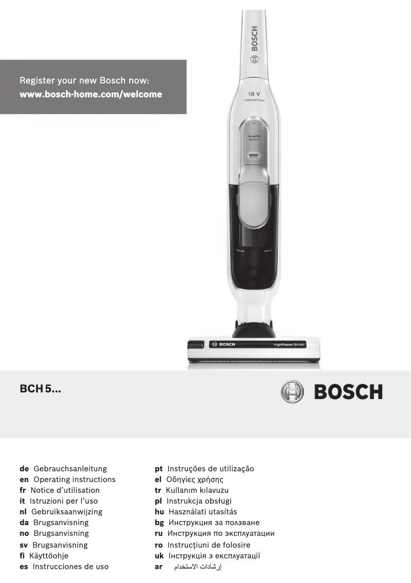 Página 1 del manual Manual de usuario Bosch Athlet BCH51840