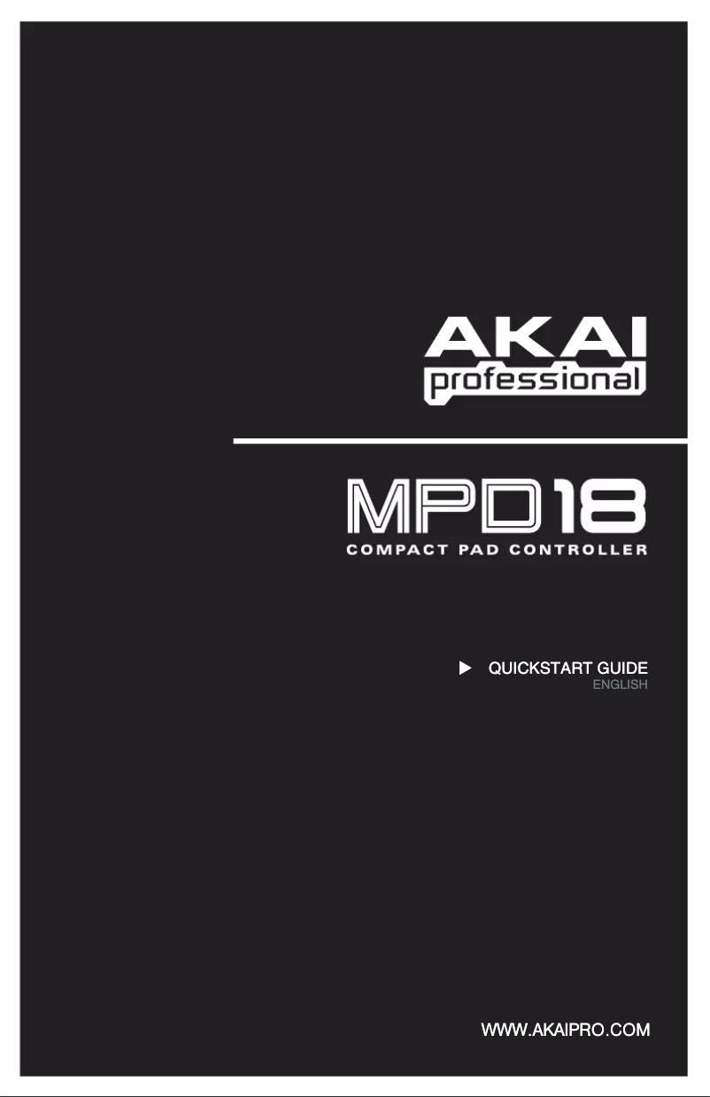 Página 1 del manual Manual de usuario AKAI MPD18