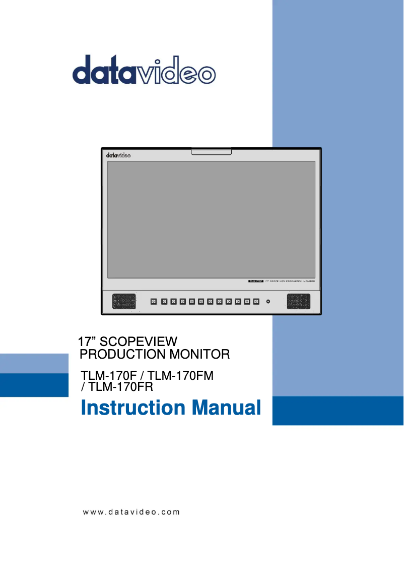 Página 1 del manual Manual de usuario DataVideo TLM-170FR