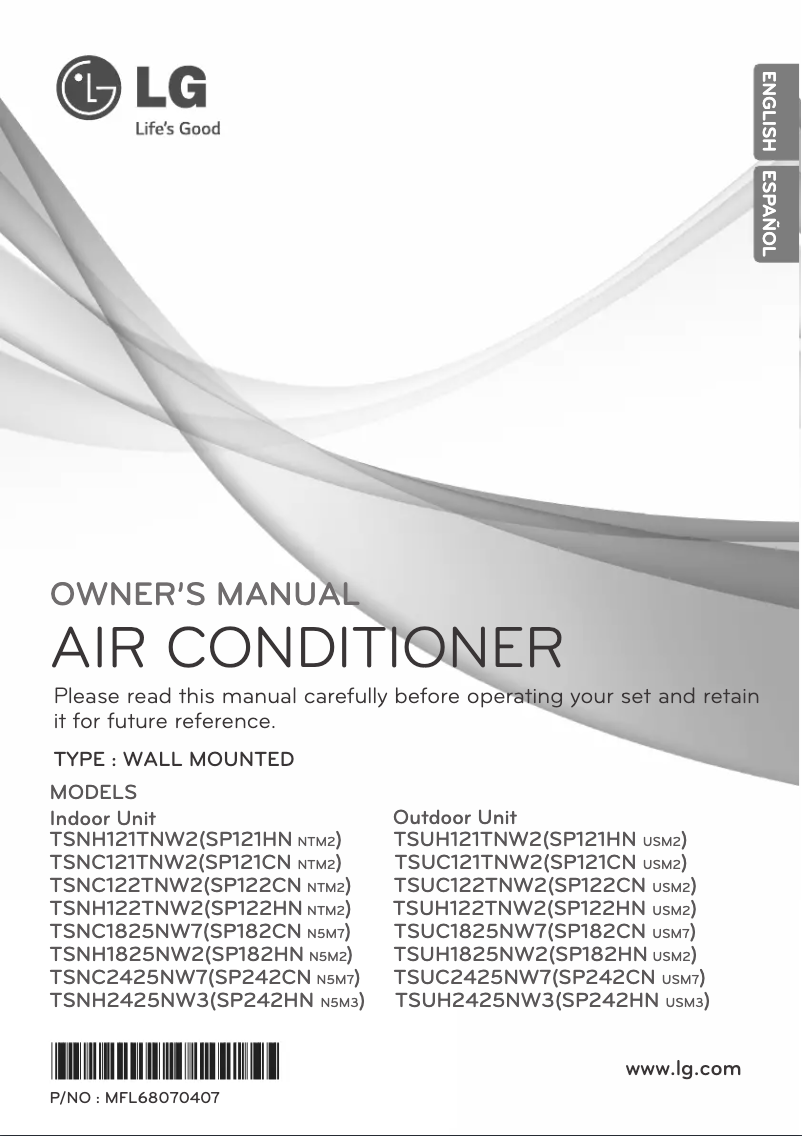 Página nº 1 - Manual de usuario LG SP182HN