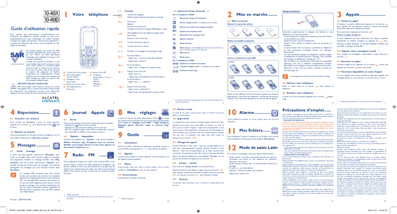 Página nº 1 - Manual de usuario Alcatel One Touch 1040