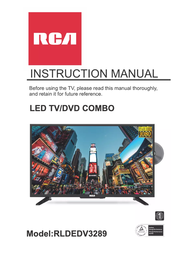 Imagen de la primera página del manual del dispositivo RLDEDV3289