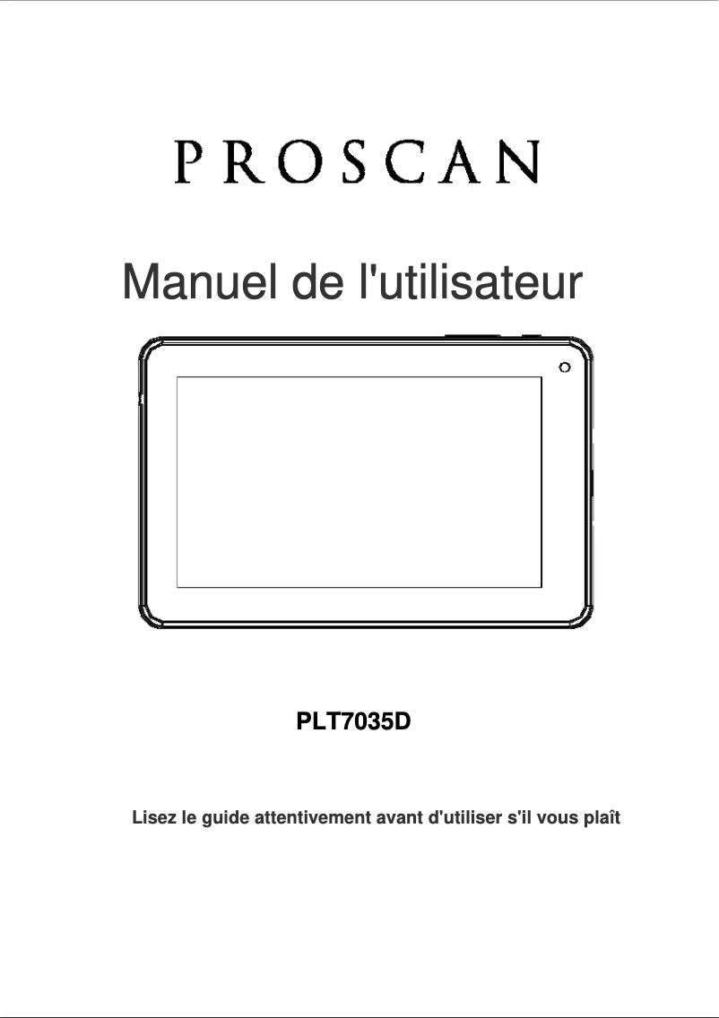 Imagen de la primera página del manual del dispositivo PLT7035-D